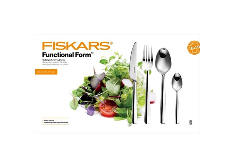 Zestaw sztućców, błyszczący, 24szt. Functional Form Fiskars 1002949