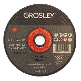 Tarcza do cięcia inox 76mm Grosley GR64001