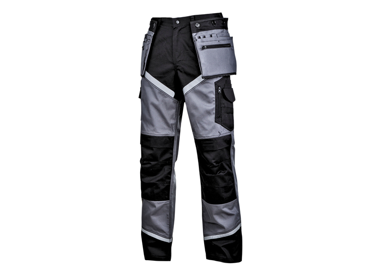 Spodnie czarno-szare z odblaskami 2XL Lahti Pro L4051605