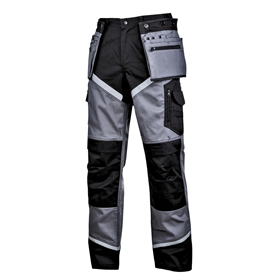 Spodnie czarno-szare z odblaskami 3XL Lahti Pro L4051606