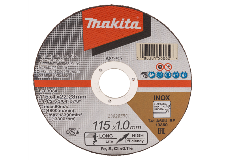 Tarcza tnąca extra cienka 115x22mm Makita E-03034