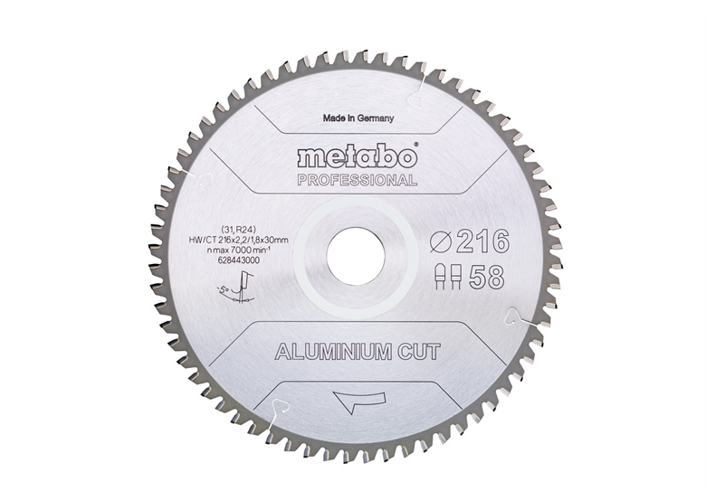 Tarcza pilarska aluminium cut – professional, 305x30 Z84 FZ/TZ 5° ujemny Metabo 628448000