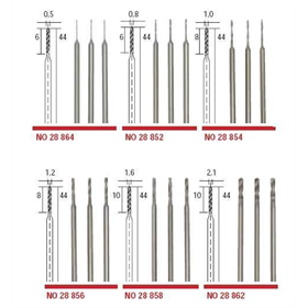 Wiertła ze stali wolframowo - wanadowej O 0,5 Proxxon PR28864