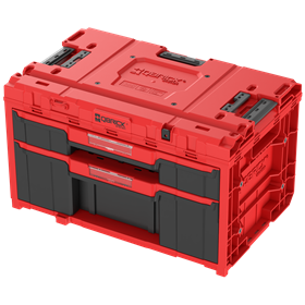 Skrzynka z szufladami Qbrick System ONE 2.0 DRAWER 2 Plus TOOLBOX EXPERT RED Ultra HD Custom