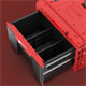 Skrzynka z szufladą Qbrick System ONE DRAWER 1 TOOLBOX 2.0 Red Ultra HD Custom