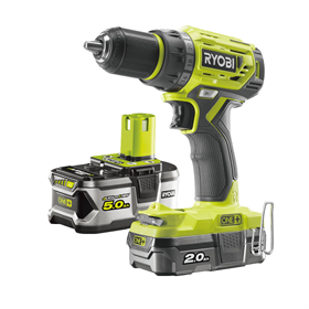 Wiertarko-wkrętarka Ryobi ONE+ R18DD7-252S 1x2,0Ah, 1x5,0Ah