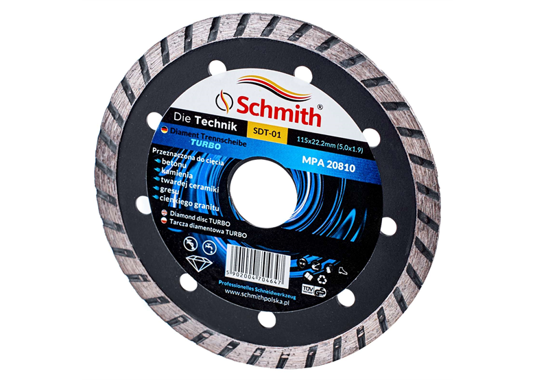 Tarcza diamentowa turbo 115mm Schmith SDT-01