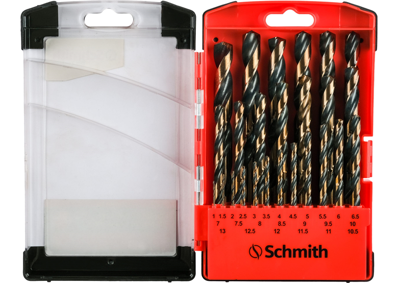 Komplet wierteł do metalu HSS PRO 25 szt. Schmith SQWMP-022