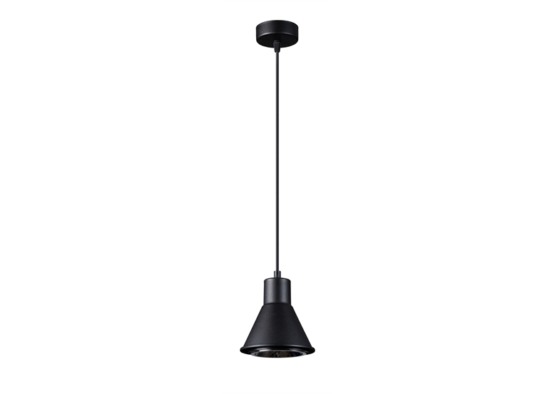 Lampa wisząca TAZILA 1 czarna ES111 Sollux Lighting Crimson