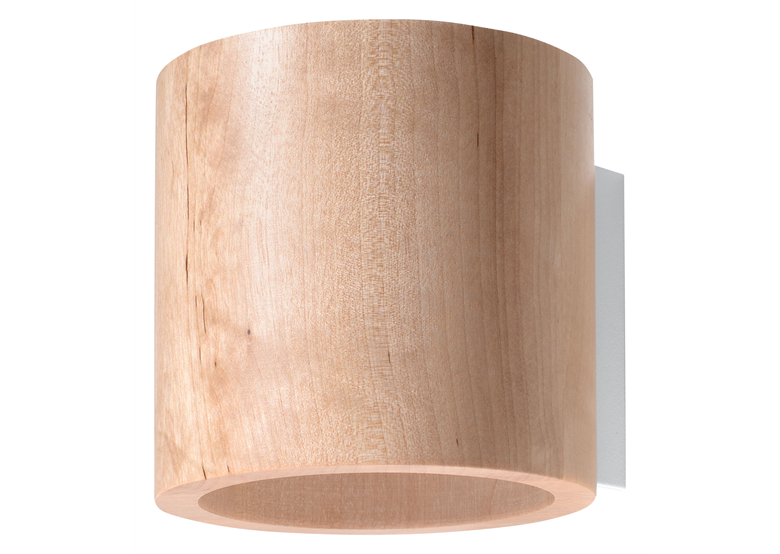 Kinkiet ORBIS naturalne drewno Sollux Lighting Peach Puff