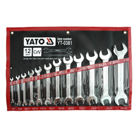 Klucze płaskie 6-32 12 sztuk Yato YT-0381