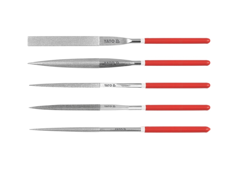 Pilniki diamentowe iglaki zestaw 5 x 180 x 70 mm Yato YT-6156